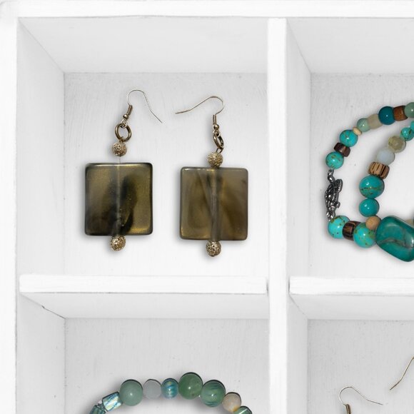 Handmade Bayou Dangle Earrings - Picture 5 of 5